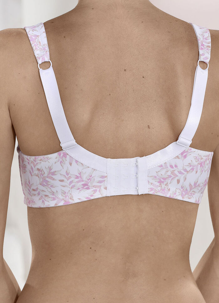 Susa 2-pack bh met verstevigde voor- en achterkant 1X BEDRUKT WIT ROSÉPOEDER, 1X POEDER