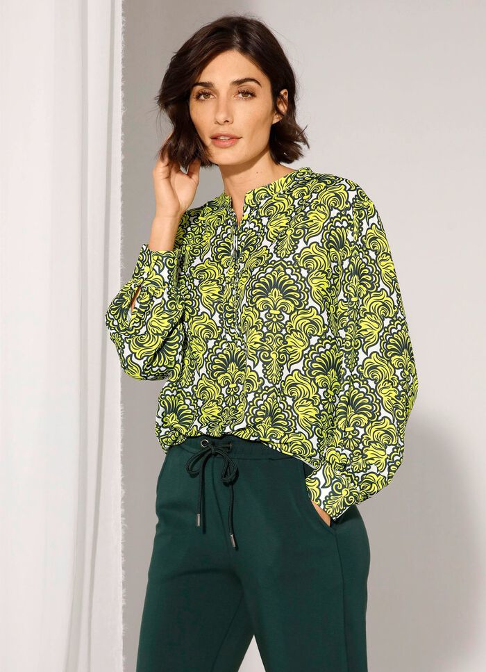 Slip-on blouse met prachtig dessin 