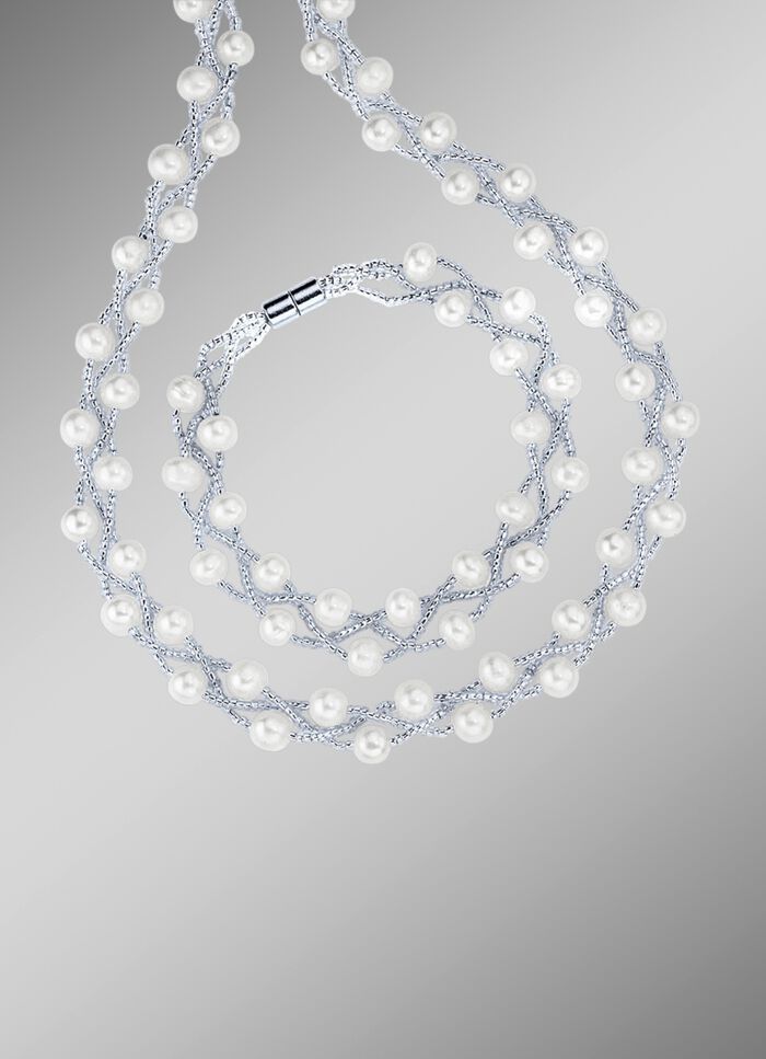 2-delige sieradenset met zoetwaterparels 