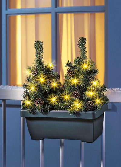 Balkonbox met LED-boom 