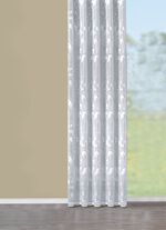 Licht transparant gordijn met ranken-motief 
