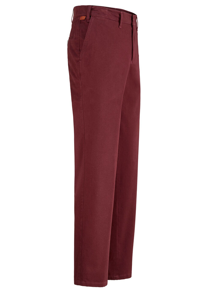 Broek van "Francesco Botti" met comfortabele tailleband in 3 kleuren BOURGONDIË