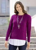 Trui van een structuurmix BESSEN