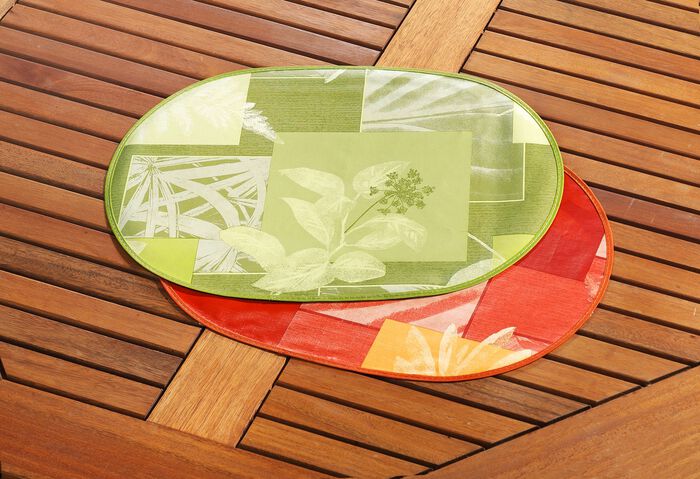 Tafelzeilserie met op kleur afgestemd biaisband 