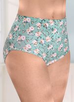 Verpakking van vier slips met een mooi bloemendessin 