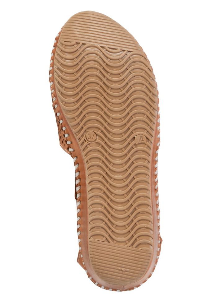 ELENA EDEN, zomerse damessandalen, met verstelbare gesp NATURBRAUN