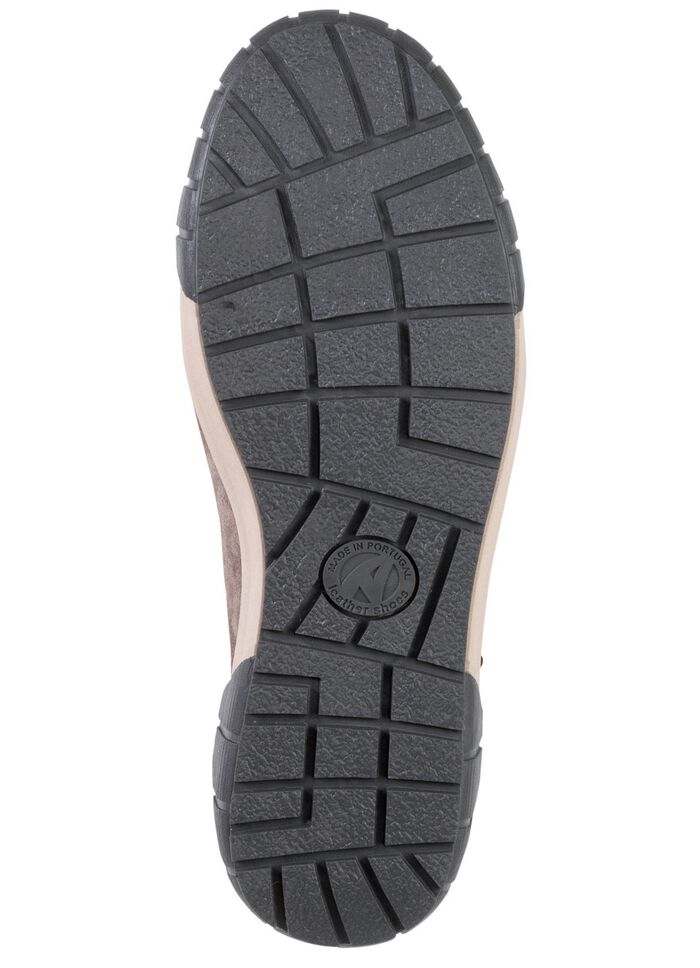 ELENA EDEN veterlaarsje met twee ritssluitingen aan de zijkant TAUPE