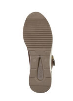 Remonte sneakers met veters en mat gouden bies BRUIN