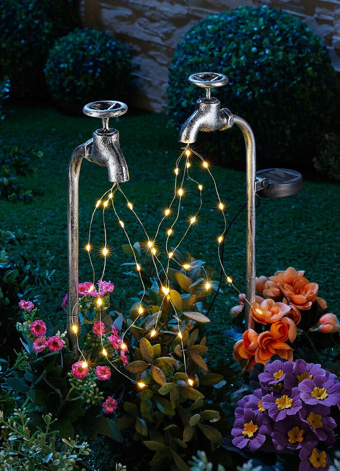 Solar kraan set van 2 gemaakt van massief ijzer 