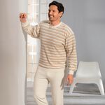 G&ouml;tting pyjama van badstof-stretch, V-hals en manchetten 