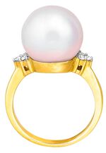 Magische damesring met Zuidzee parel 