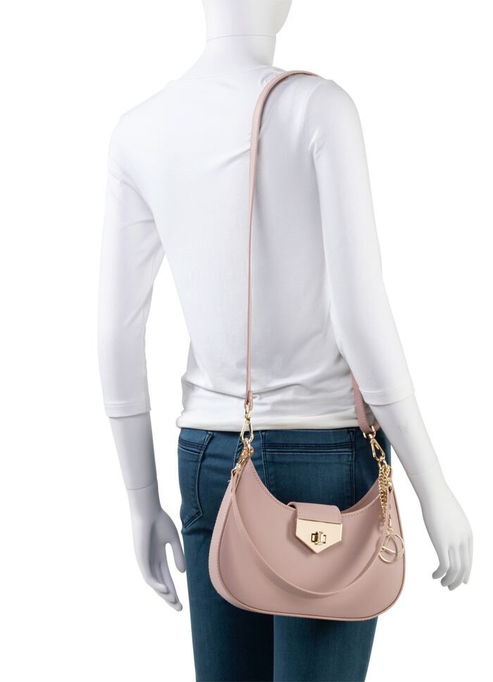 Tas Laurina van kalfsnappaleer TAUPE