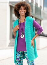 gebreid vest in een sluitingsvrije vorm 