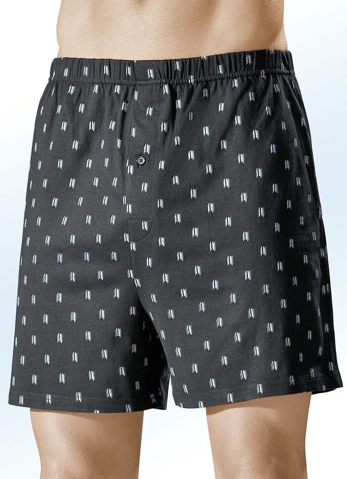 Set van vier boxershorts, met kleurrijke patronen 