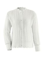 Bedjas, lange mouwen en doorknoopsluiting 