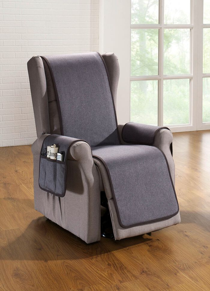 Omkeerbare beschermer met bandrand GRIJS