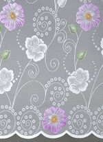 Bloemenraamrolgordijn met universeel raillint FLIEDER