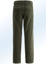 Thermische corduroy broek in 3 kleuren OLIJFGROEN