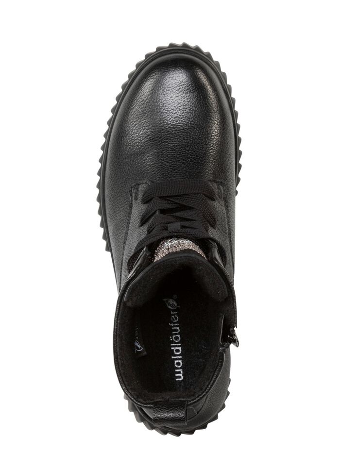 Waldl&auml;ufer veterlaarsje met effectieve glittersteentjes ZWART