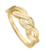 Moderne damesring met een gedraaide look 