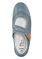 ELENA EDEN pantoffels gemaakt van rundnappaleer met bruine bies 