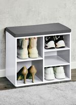 Schoenenbank met zitkussen 