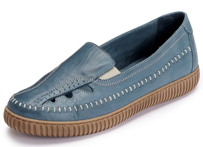 Gemini pantoffels gemaakt van rundnappaleer JEANS