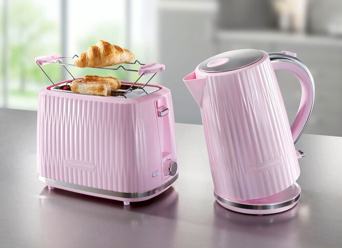 Russell Hobbs Eden ontbijtserie van hoogglans kunststof ROZE