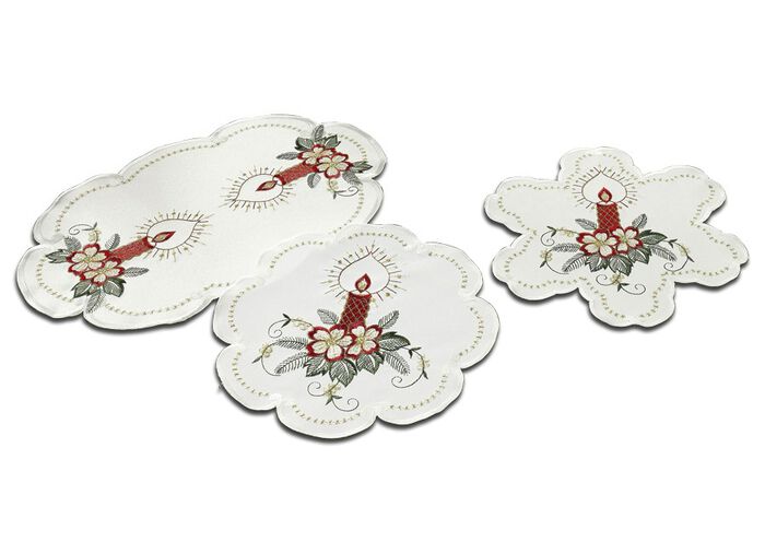 Kerstachtige tafel- en kamerdecoratie 