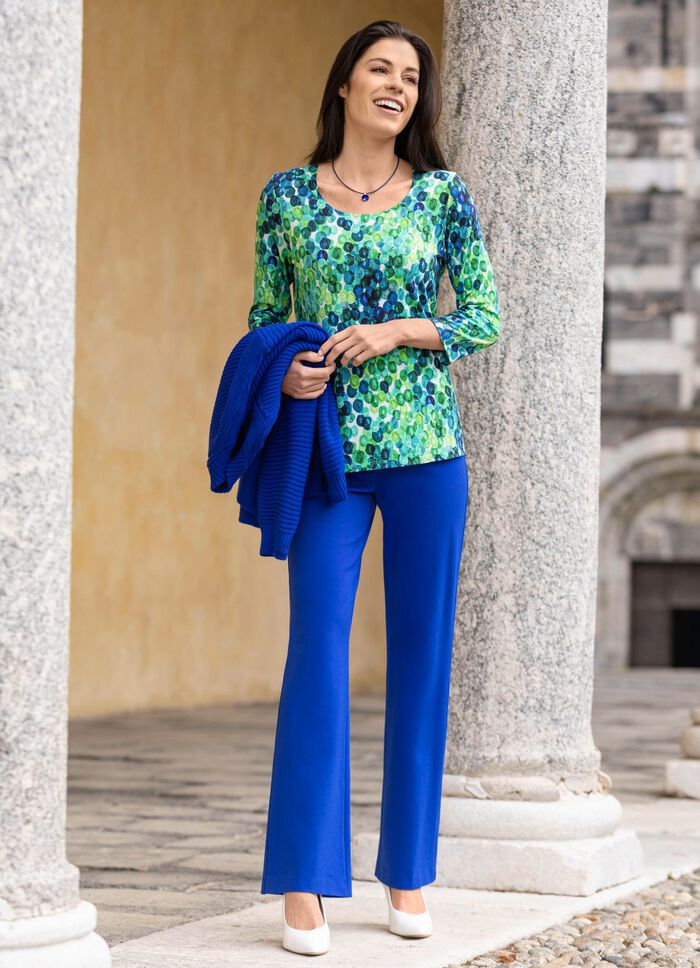 Shirt met schitterende all-over print 