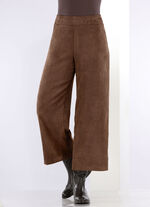 Broek in modieuze verkorte lengte COGNAC