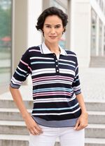 Trui met polokraag en strependessin 