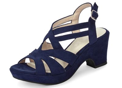 Andrea Conti, modieuze damessandalen, met verstelbare hielband 