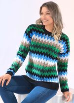 trui in jacquardmotief 