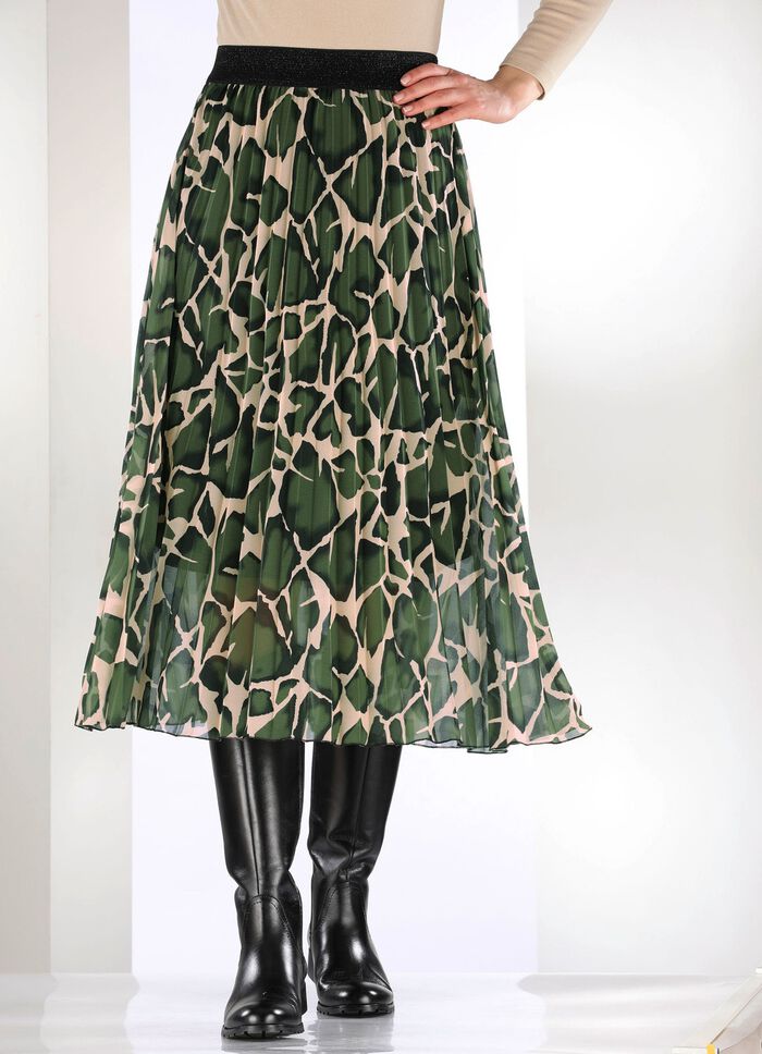 Rok met pliss&eacute;vouwen 