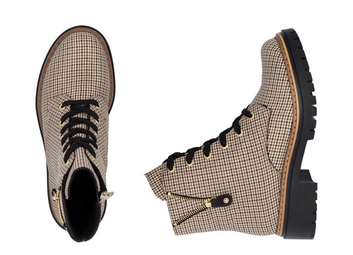 Rieker, trendy dames enkellaarsjes, winterschoenen, met rits 