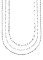 Sieradenset, 3-delig, bestaande uit drie kettingen 