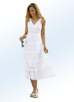 Jurk met effectief gehaakt boord 