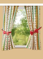 Enkele sjaal in linnenlook met universele railband NATUURLIJK ROOD