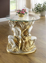 Salontafel met echt bladgoud overlay 