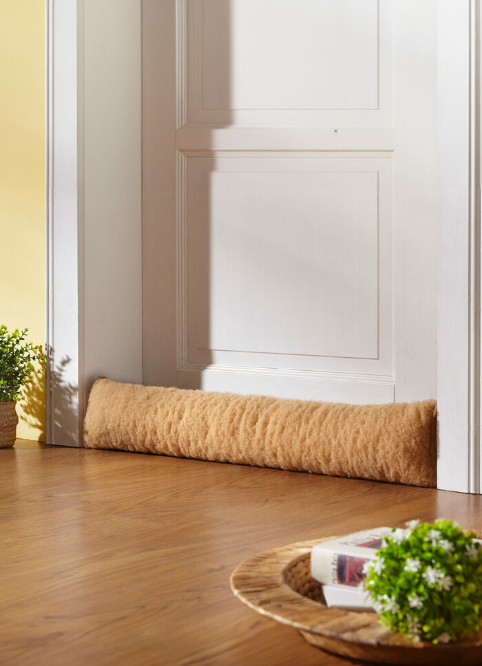 Tochtstopper van zuiver scheerwol CAMEL