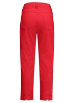 Broek met bloemenborduursels 