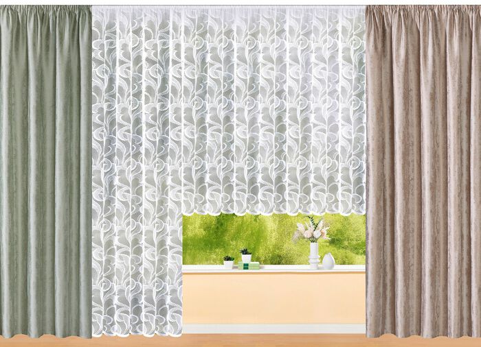 Enkele sjaal in marmerdesign 