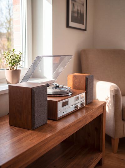 Nostalgisch stereosysteem met DAB+ 