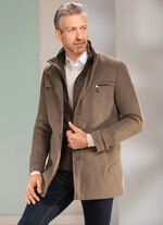 Jas in 2 kleuren LICHTBRUIN MOTIEF