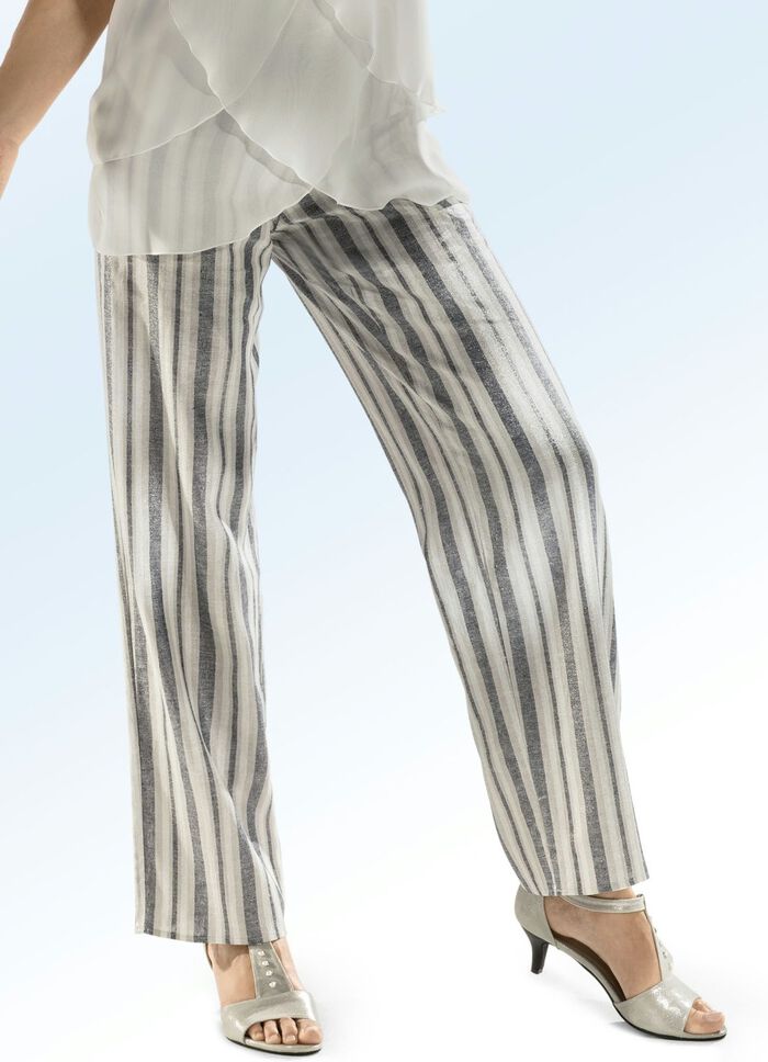 Broek in een modieuze wijdte 