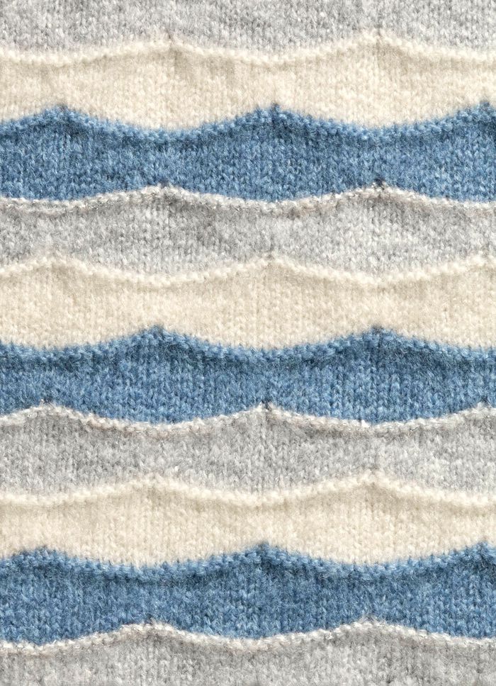 Trui met golfpatroon 