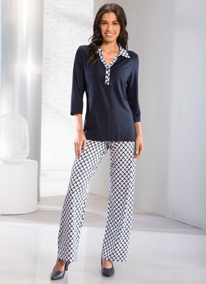 Poloshirt met knoopsluiting 