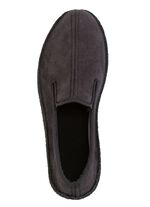 Slippers gemaakt van velours materiaal ZWART