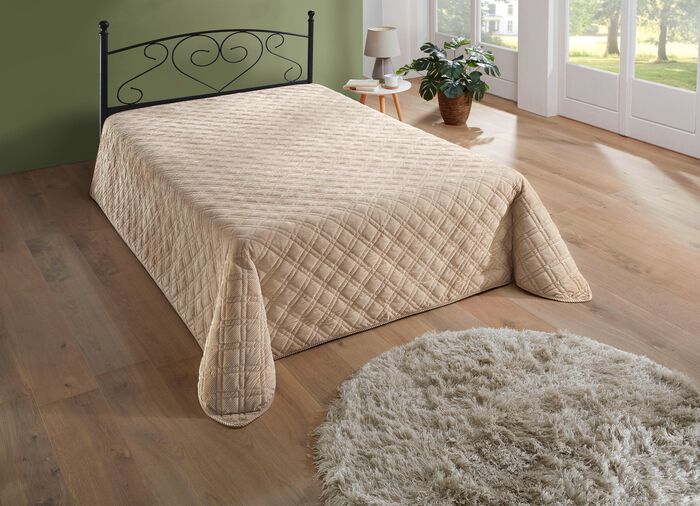 Bedspreien en kussenslopen in corduroy-look NATUUR